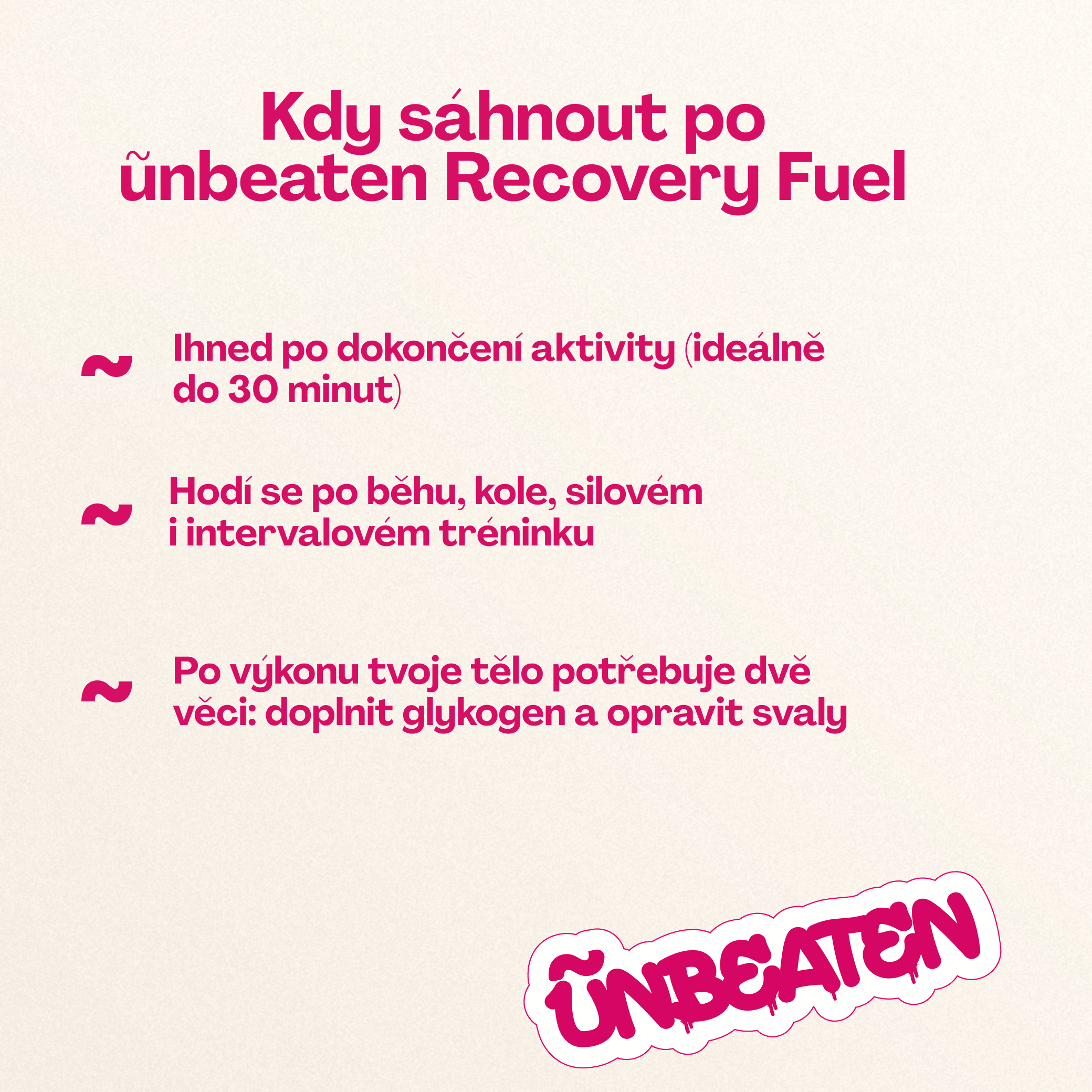 Kdy pít Recovery Fuel — do 30 minut po tréninku nebo závodu
